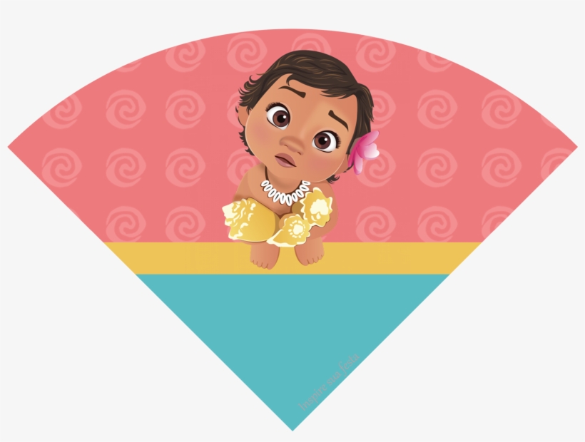 Personalizados Gratuitos Inspire Sua Festa ® - Cone Moana Baby Png, transparent png download