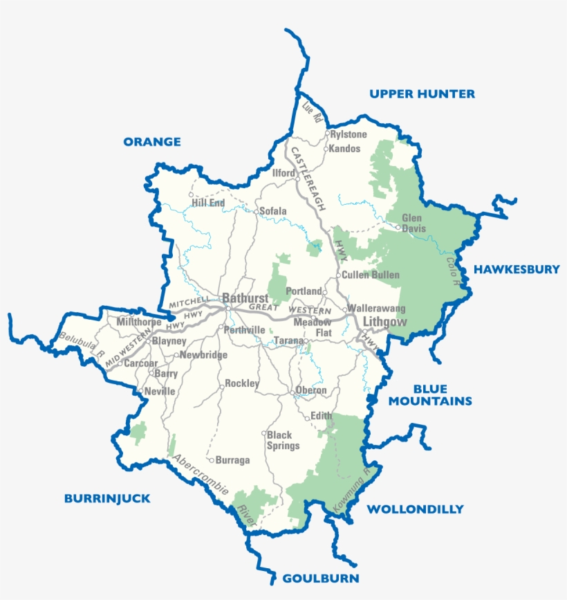 Bathurst City Map Large Map - Atlas, transparent png download