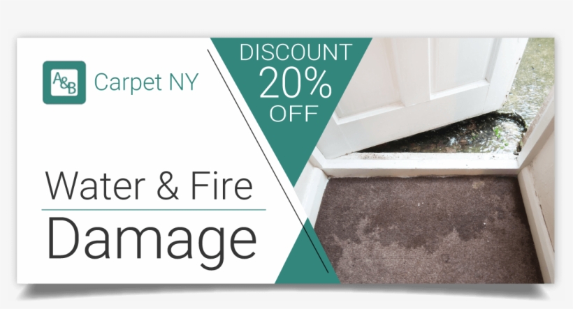 A And B Carpet Ny Get 20% Off Any Water Damage Cleaning - Street Sign, transparent png download
