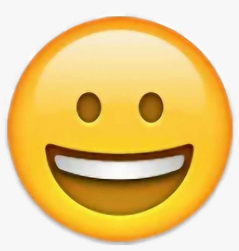 #emoji #emoticon #sonrisa #picsart #remix #whatsap - Smiley Face Emoji, transparent png download