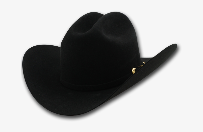 10x Fur Felt Cattleman - Black Cowboy Hat Clipart, transparent png download