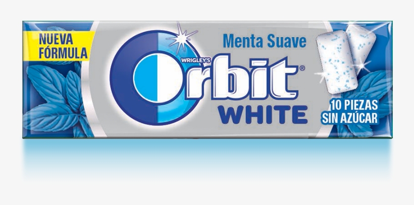 Chicles Menta Suave White Orbit - Chicles Blanqueadores, transparent png download