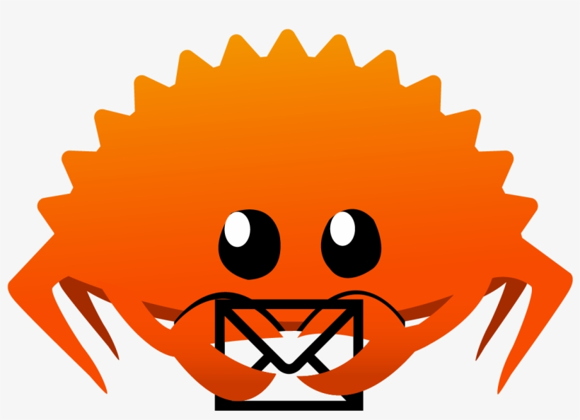 /images/rustacean Orig Holding Email, transparent png download