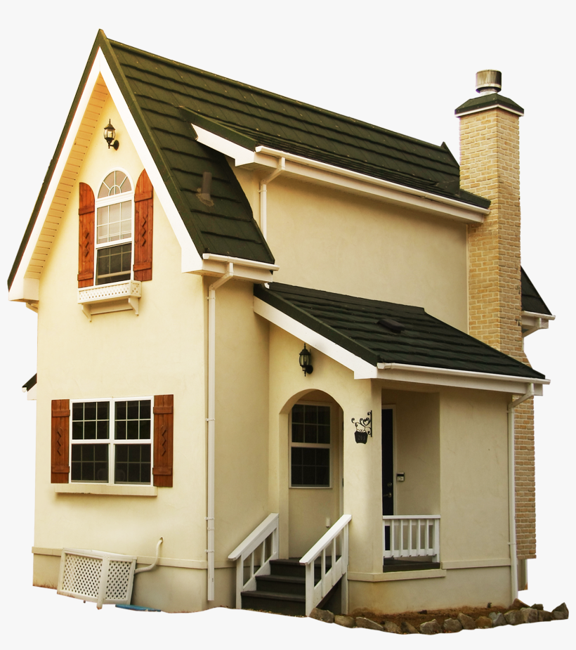 Wind Turbine Cottage House - House In Png, transparent png download