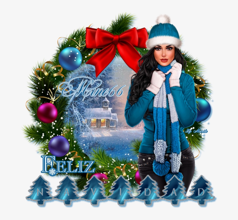 💙🎄⛄💙chicas Si Les Gusta 💙🎄⛄💙 Navidad - Holiday Clipart Wreaths, transparent png download