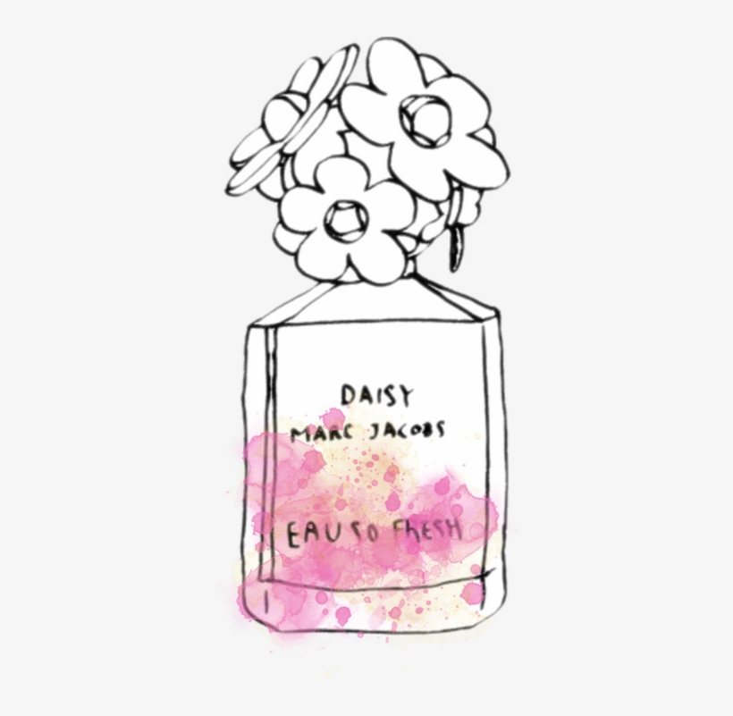 Perfume Clipart Tumblr Transparent - Marc Jacobs Perfume Drawing Png, transparent png download
