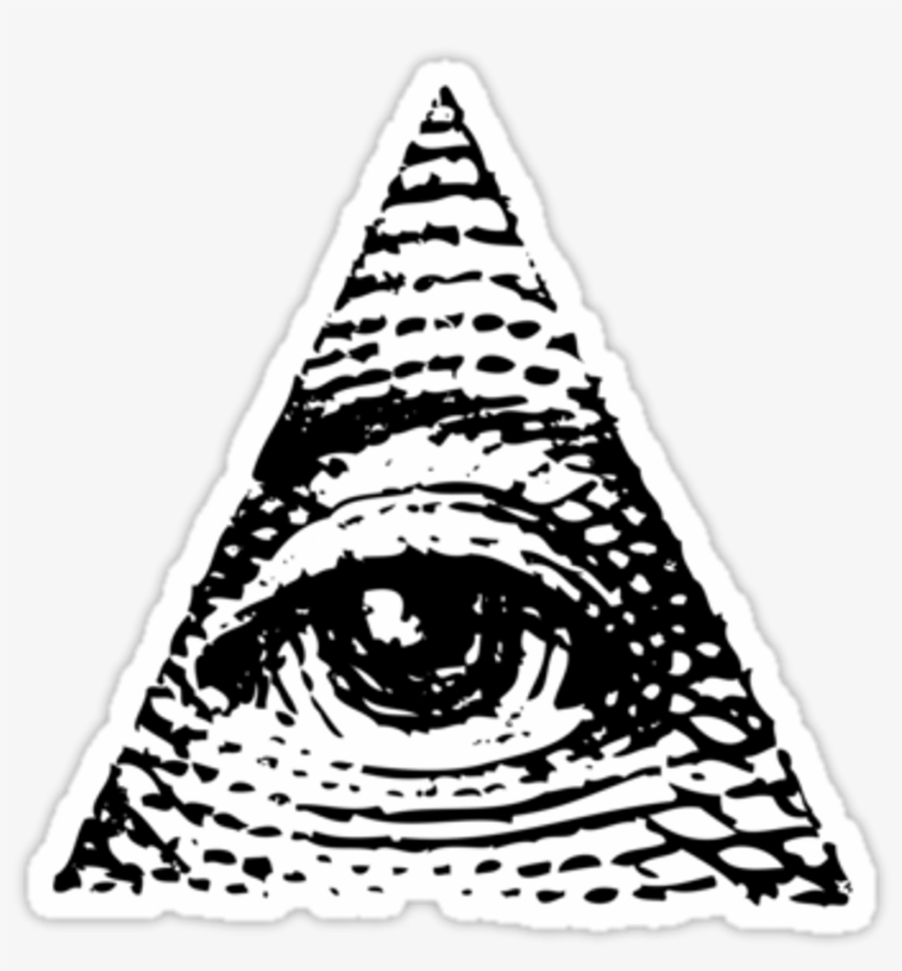 #iluminati #ojos #iluminatti #freetoedit - Illuminati Eye Black And White, transparent png download
