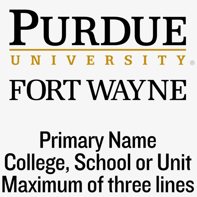 Purdue Fort Wayne Co-brand Logo Sample - Purdue University, transparent png download