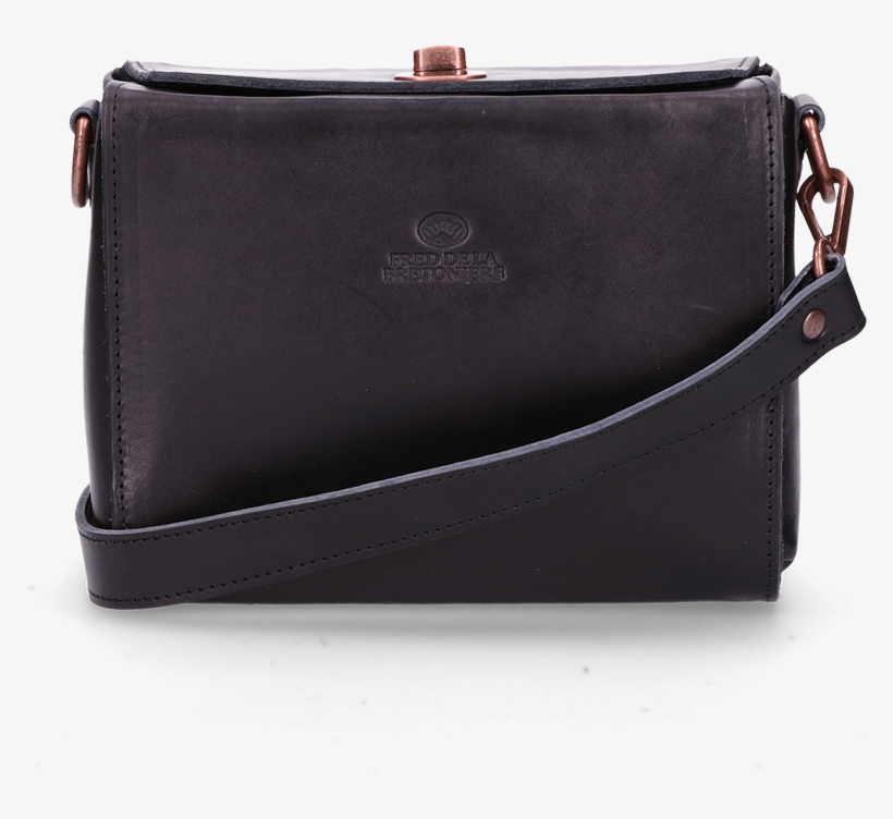 Schoulder Bag Smooth Leather Black - Wristlet, transparent png download