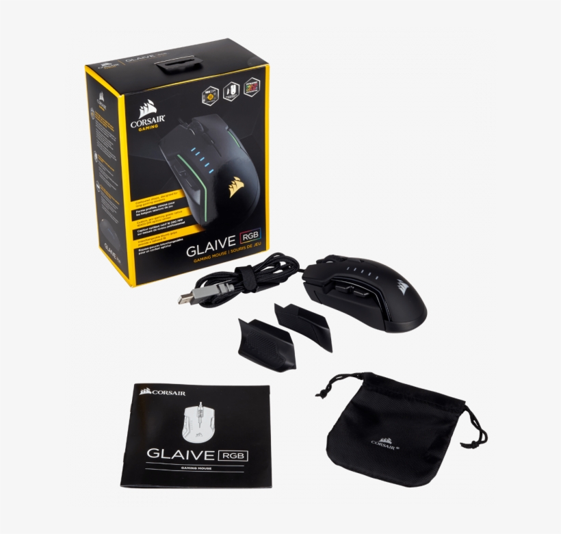 Corsair Glaive Rgb - Corsair Glaive Rgb Gaming Mouse, transparent png download