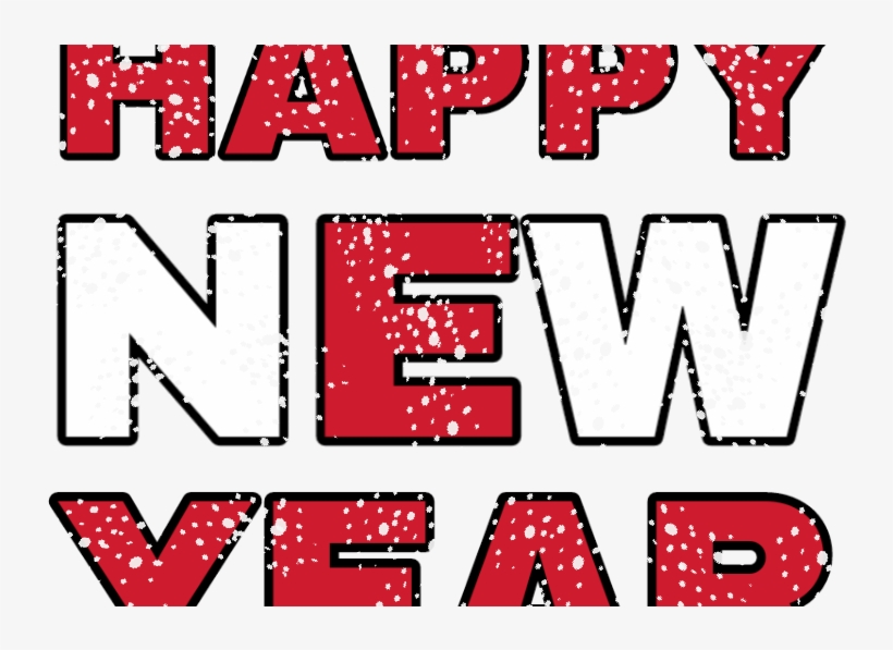 Happy New Year Picsart Png Text - New Year Whatsapp Sticker, transparent png download