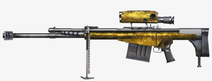 Gun Clipart Gatling Gun - Sniper Rifle, transparent png download