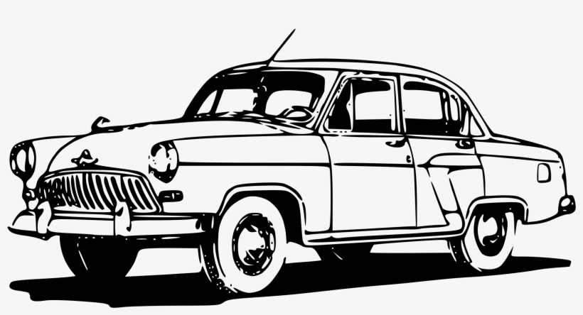 Clip Art Royalty Free Library 50s Car Clipart - Car Clip Art, transparent png download