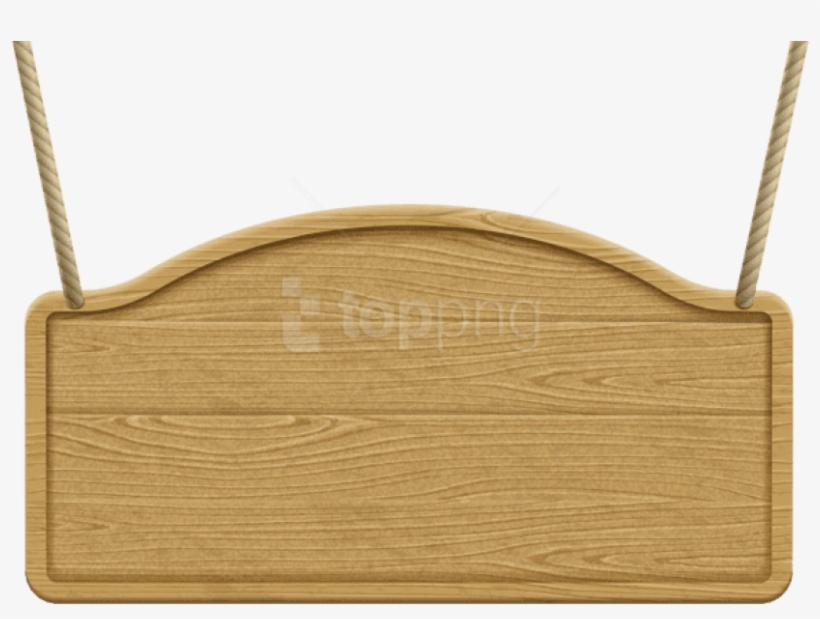 Free Png Download Wooden Signboard Transparent Clipart - Wood Hanging Signage Clipart, transparent png download