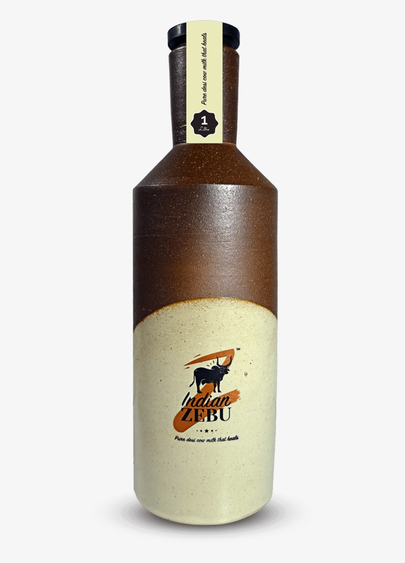 Pure Desi Cow Milk That Heals - Beer Bottle, transparent png download