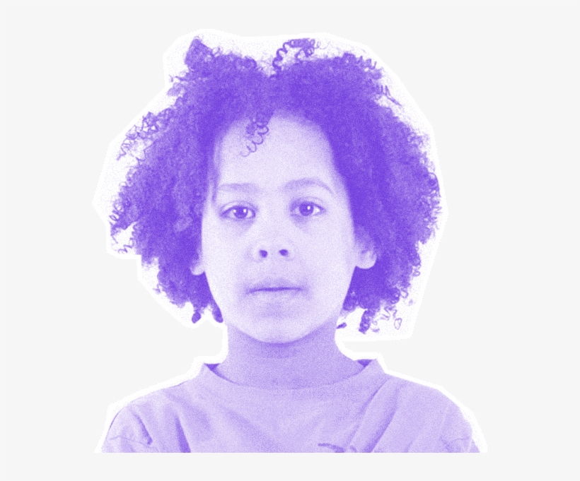 R233 Boy Afro Purple 600px - Afro, transparent png download