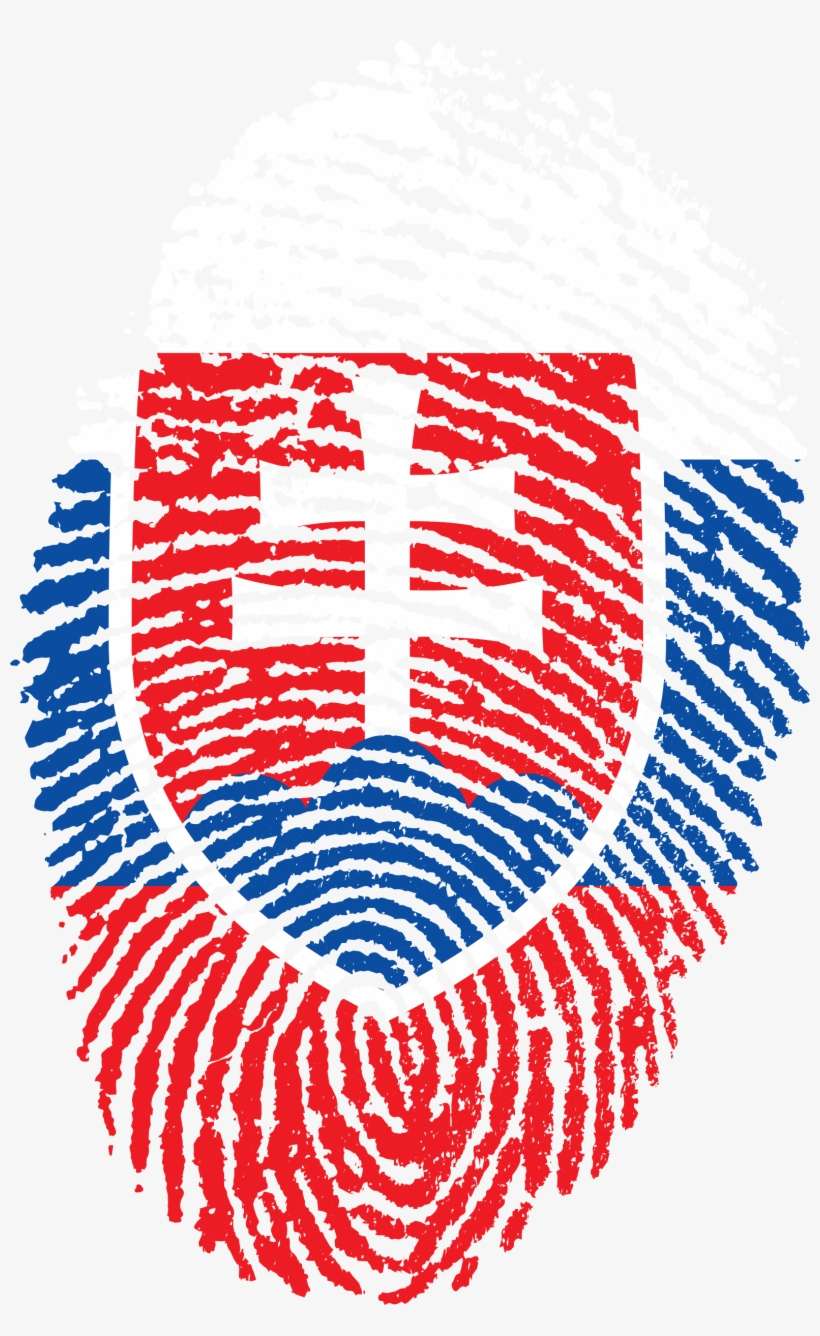 Slovakia Flag Fingerprint Country 654784 - Caribbean Flag Fingerprint, transparent png download