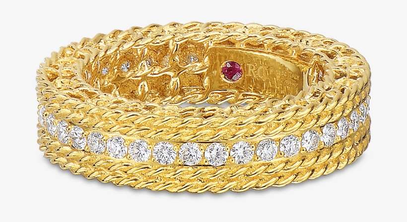 Roberto Coin Princess 18k Yellow Gold Ring With - Bracelet, transparent png download