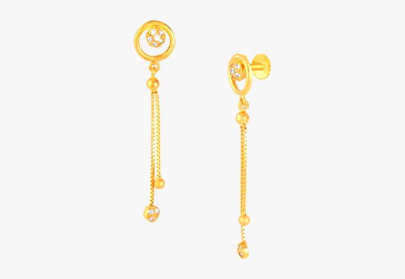 Pretty Danglers Gold Earring Gold Earrings, Drop Earrings, - Earrings, transparent png download