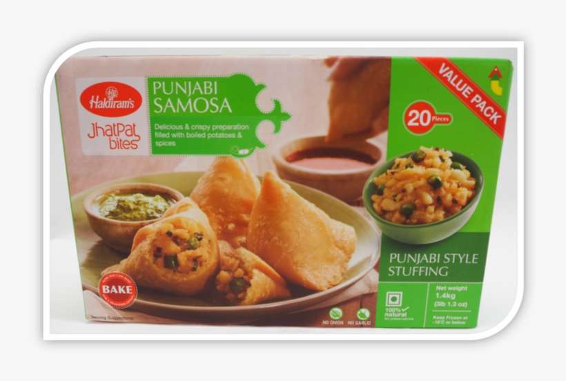 Panjabi Samosa Haldiram's 20 - Haldiram Frozen Punjabi Samosa, transparent png download