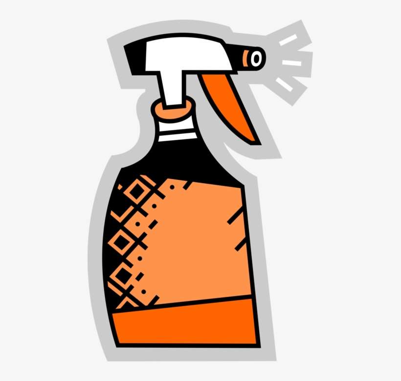 Vector Illustration Of Plastic Spray Bottle Squirts, - Bottle, transparent png download
