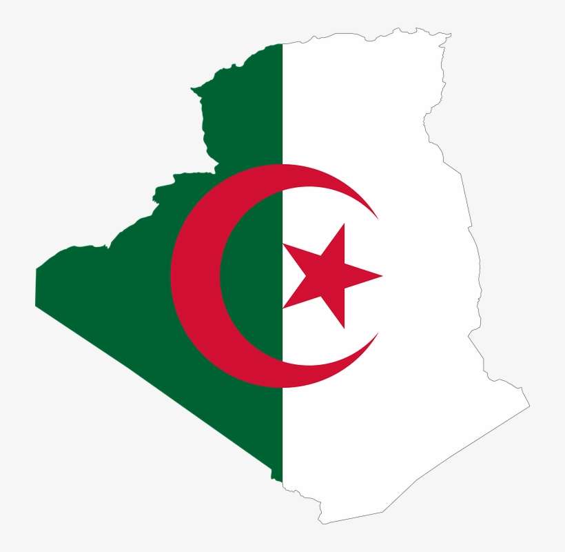 Algeria Arab Borders Country Flag Map Middle Algeria Flag Map Png Png Image Transparent Png Free Download On Seekpng