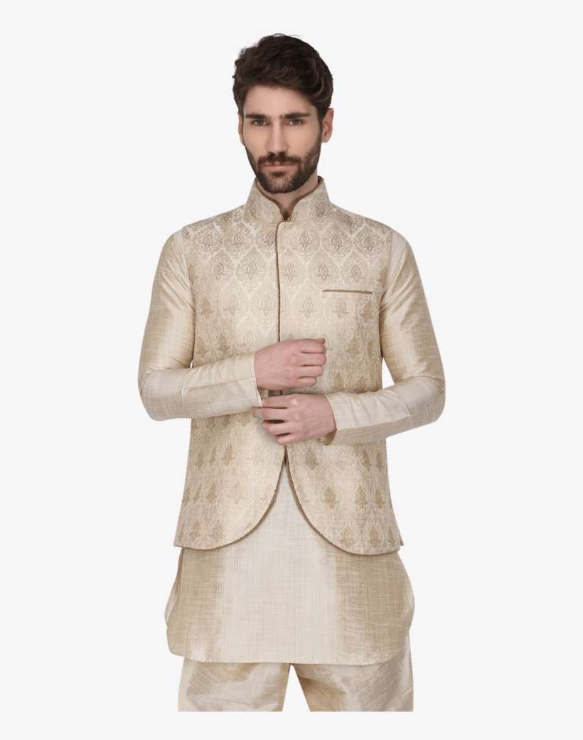 Men Printed Kurta Pyjamas - Standing, transparent png download