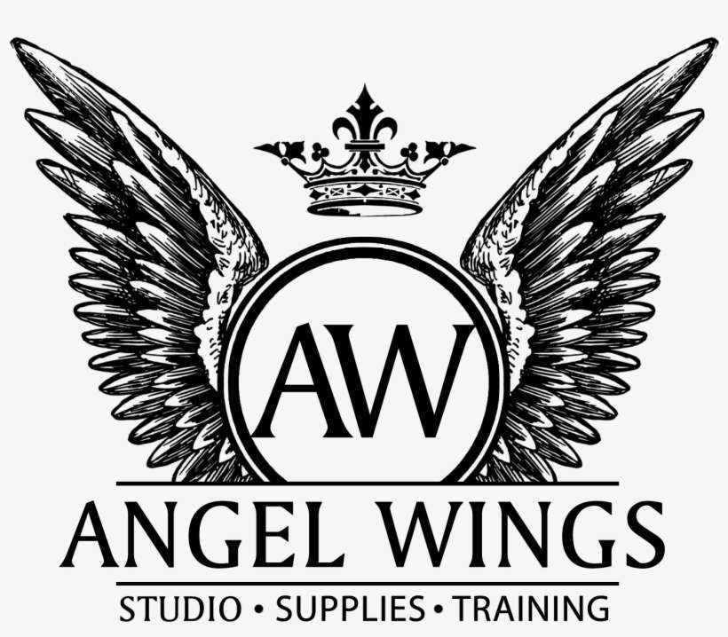 Download Angel Wings Black Logo - Wing Eyelash Extensions, transparent png download