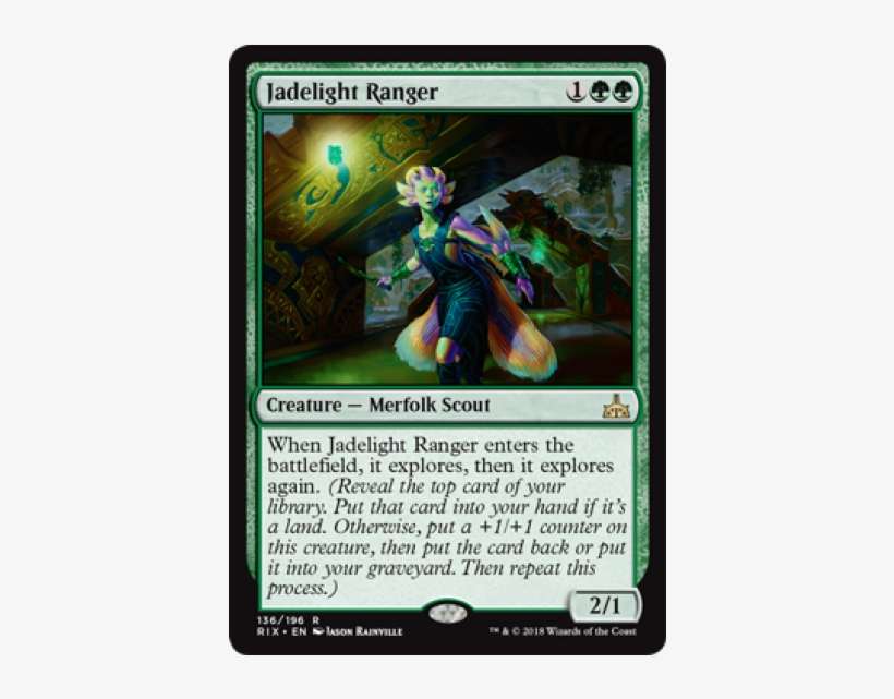 Jadelight Ranger Rivals Of Ixalan English - Jadelight Ranger, transparent png download