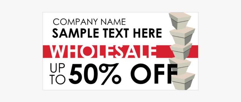 Basic Wholesale Up To 50% Off Vinyl Banner - Graphic Design, transparent png download