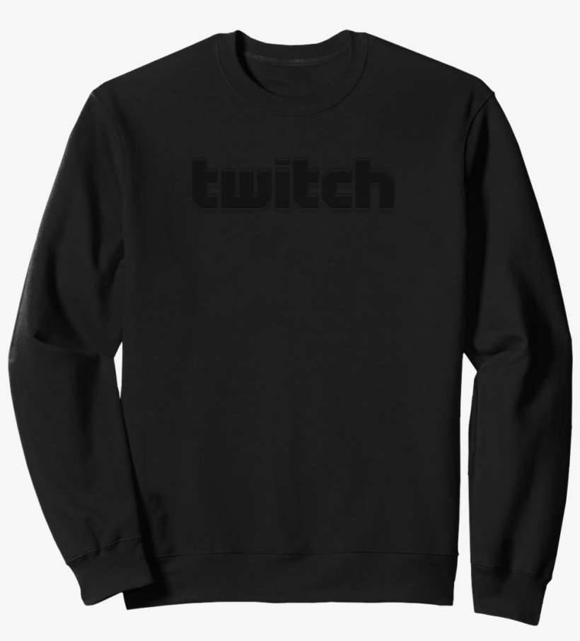 Twitch Puff Print Crew Sweatshirt - Hoodie Black Zipper, transparent png download