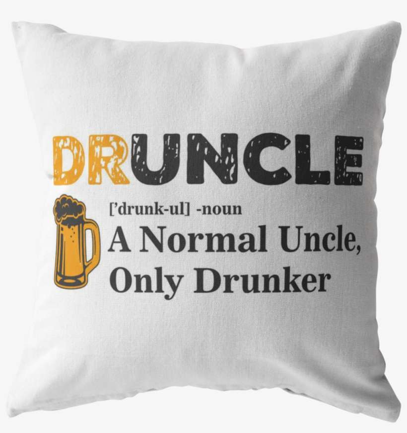 Druncle Pillow Pillows Multi - Cushion, transparent png download