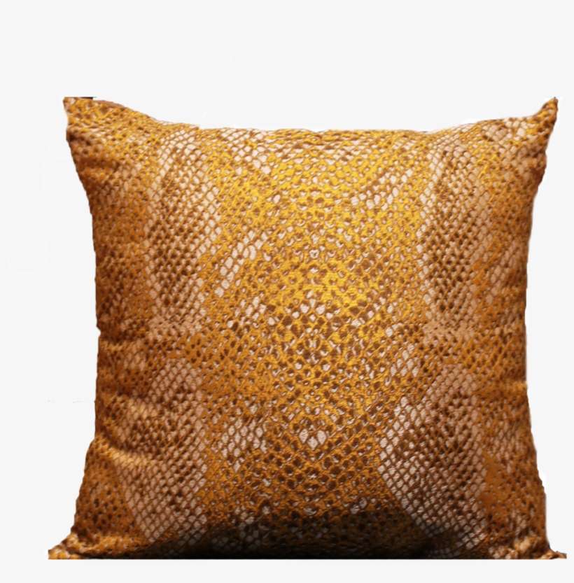 Gold Snake - Throw Pillow, transparent png download