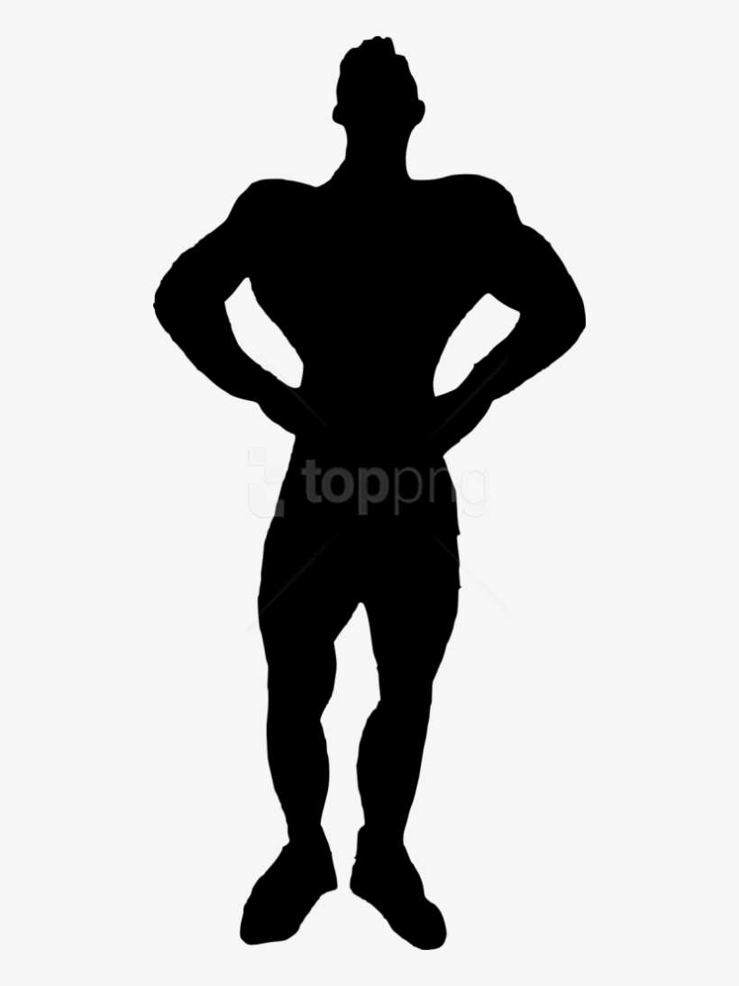 Free Png Muscle Man Bodybuilder Silhouette Png - Man In Suit Silhouette Walking, transparent png download