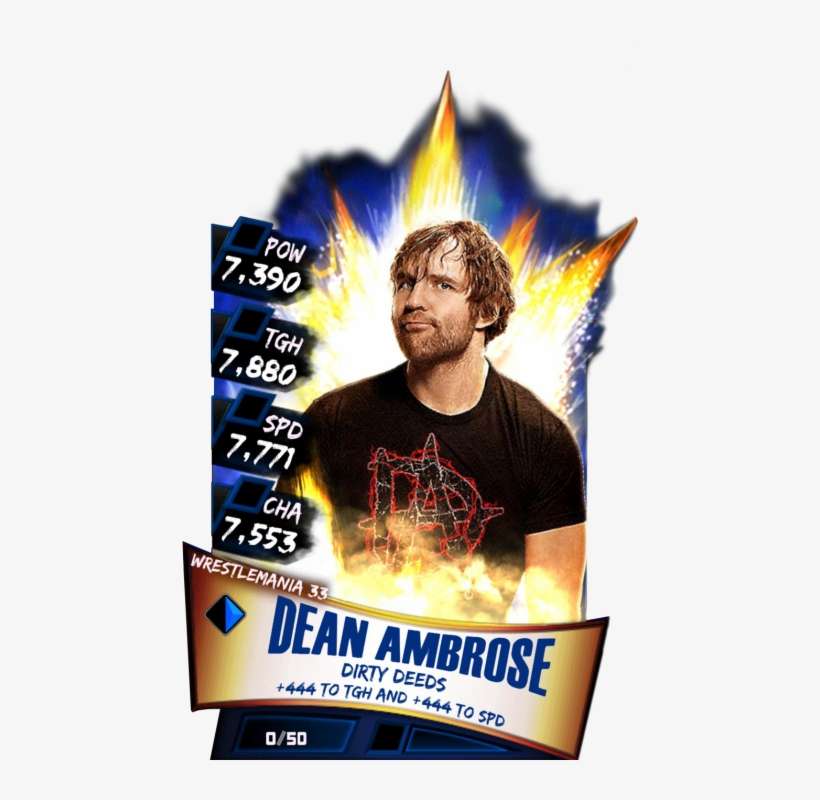 Dean Ambrose Wwe Supercard Season Debut Wwe Png Dean - Dean Ambrose Wwe Supercard, transparent png download
