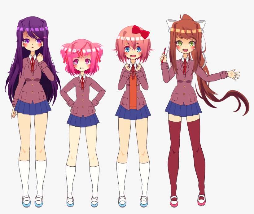 Kisekae Ddlc Girls Chr Ddlc Girls Png Image Transparent Png Free Download On Seekpng