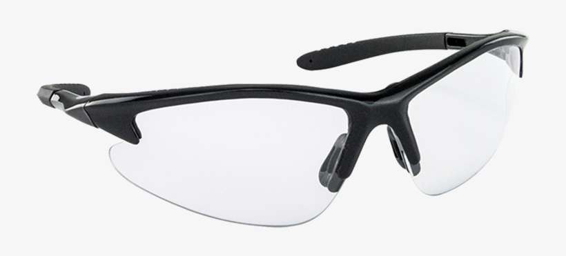 Sas 540-0600 Db2 Safety Glasses Black Frame Clear Lens - Glasses, transparent png download