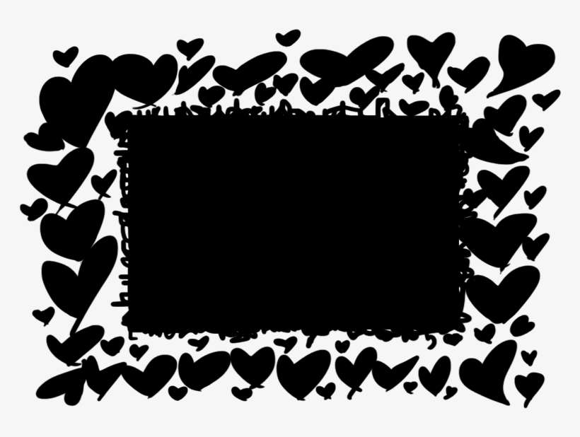 Scribbled Black Hearts Imvu Div Layout - Motif, transparent png download