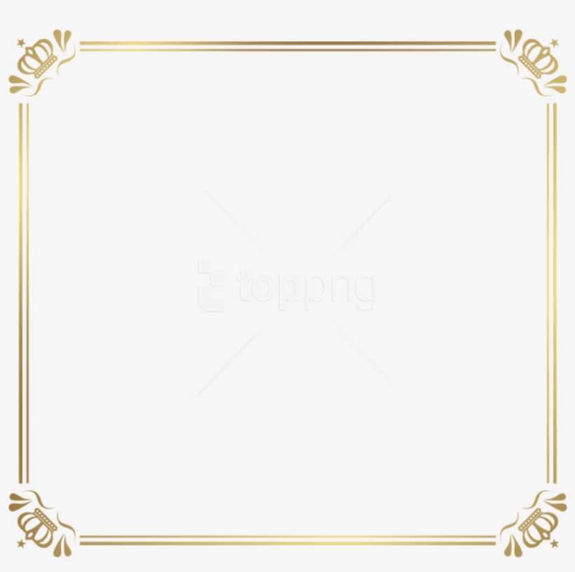 Free Png Download Frame Border With Crowns Clipart - Frame Png Frame Border, transparent png download