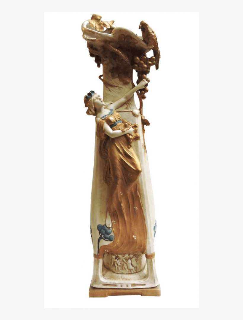 Tall 26 Inch Austrian Amphora Art Nouveau / Seccessionist - Statue, transparent png download