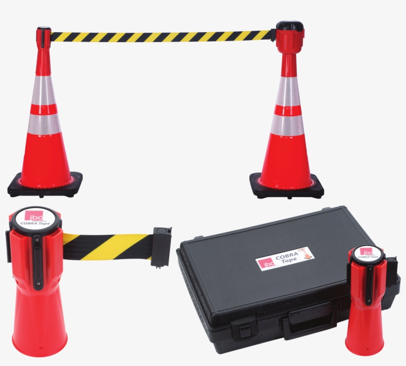 Cobratape - Safety Cones With Chain, transparent png download