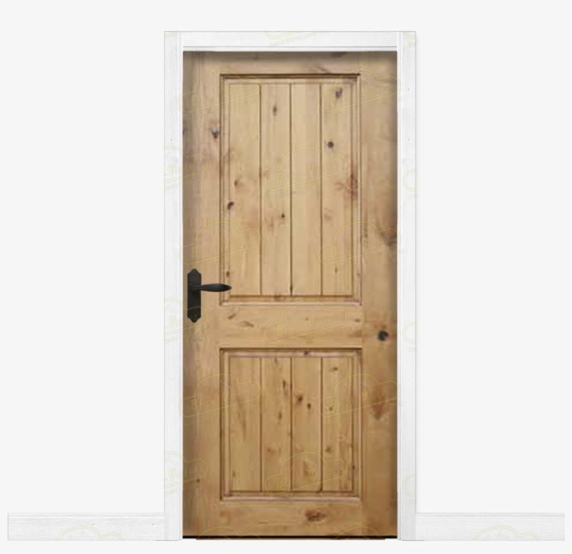 Puerta Interior Rústica En Madera Maciza De Pino - Screen Door, transparent png download