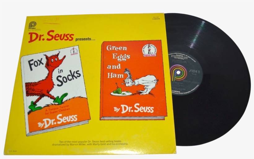 Seuss Green Eggs & Ham / Fox In Socks Lp Record Green - Green Eggs And Ham, transparent png download