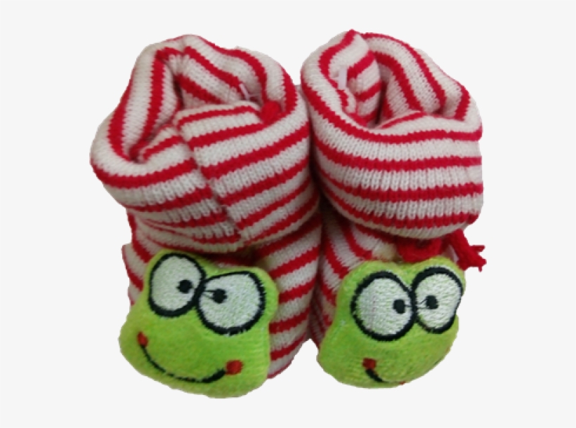 Baby Booties With Cute Face - Plush, transparent png download