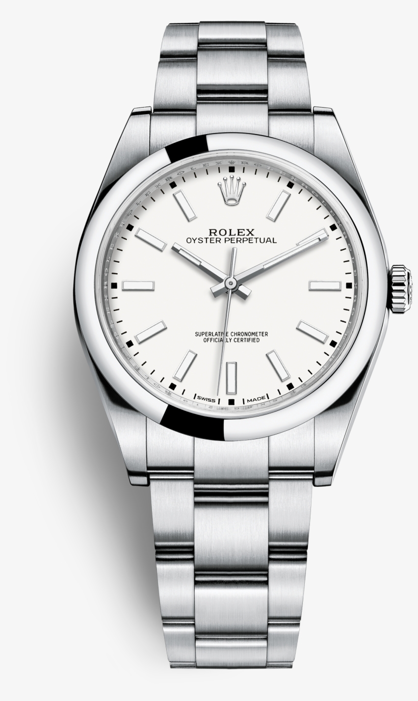 Rolex Oyster Perpetual White, transparent png download