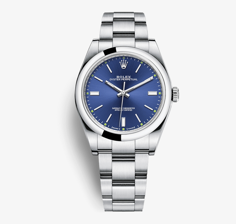 Rolex Oyster Perpetual 39 114300-0003 - Rolex Oyster Perpetual 39 Black, transparent png download