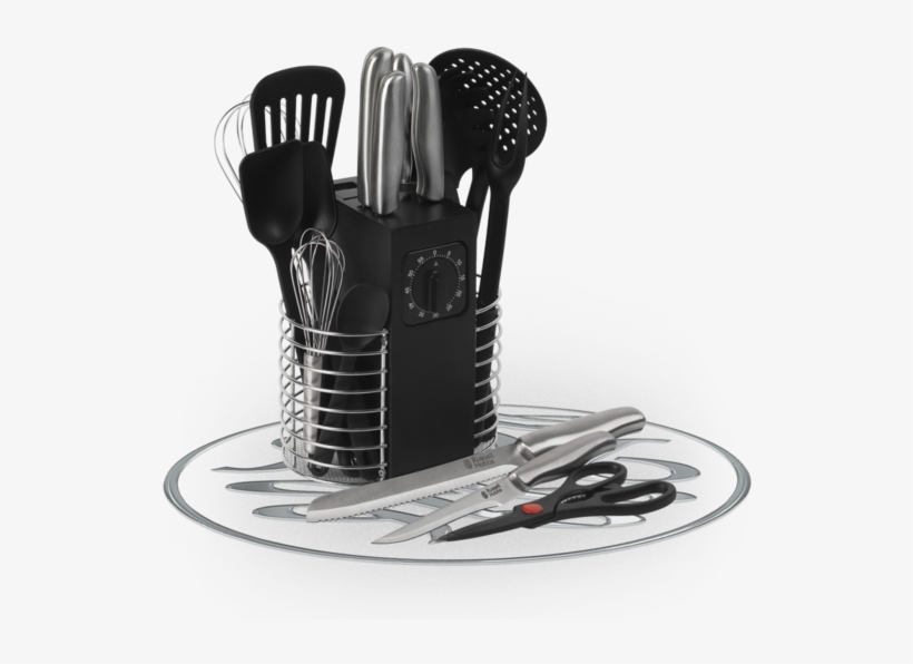 Russell Hobbs Deluxe 19 Piece Knife Block And Utensil - Chair, transparent png download