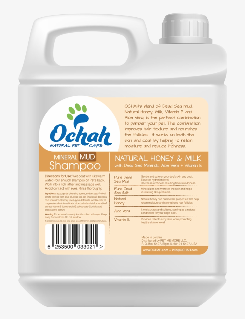 Natural Mineral Pet Shampoo - Plastic Bottle, transparent png download