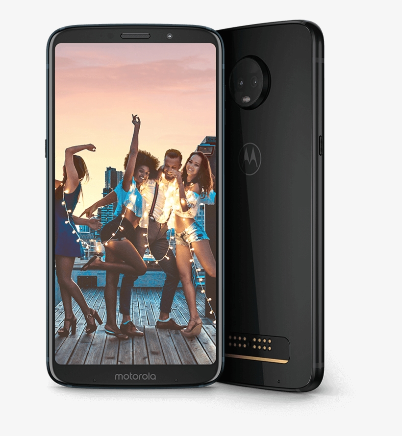 Moto Z3 Play In Black - Moto Z3 Play Precio Colombia, transparent png download