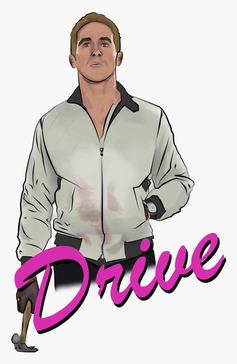 Ryan Gosling Clipart - Ryan Gosling Drive Cartoon, transparent png download